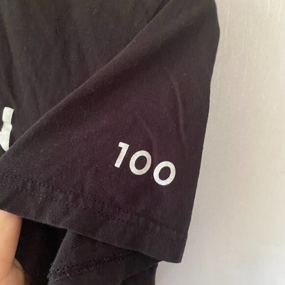 Peloton T-shirt Womens Small Black Activewear Tee Cycling Century 100 - Picture 4 of 5